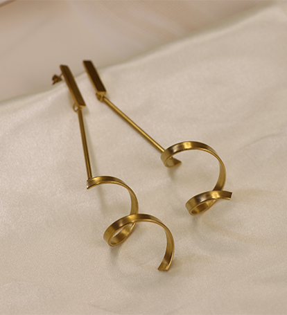 Twisted Charm Statement Earring