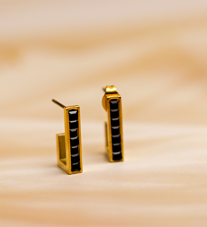 Blackline Hoops Earrings