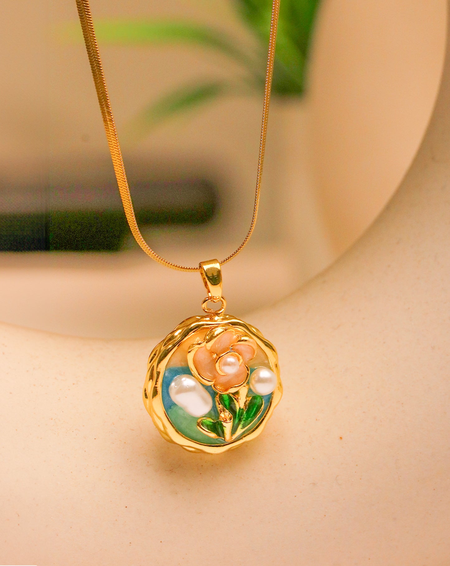 Forever Floral Enamel Chain