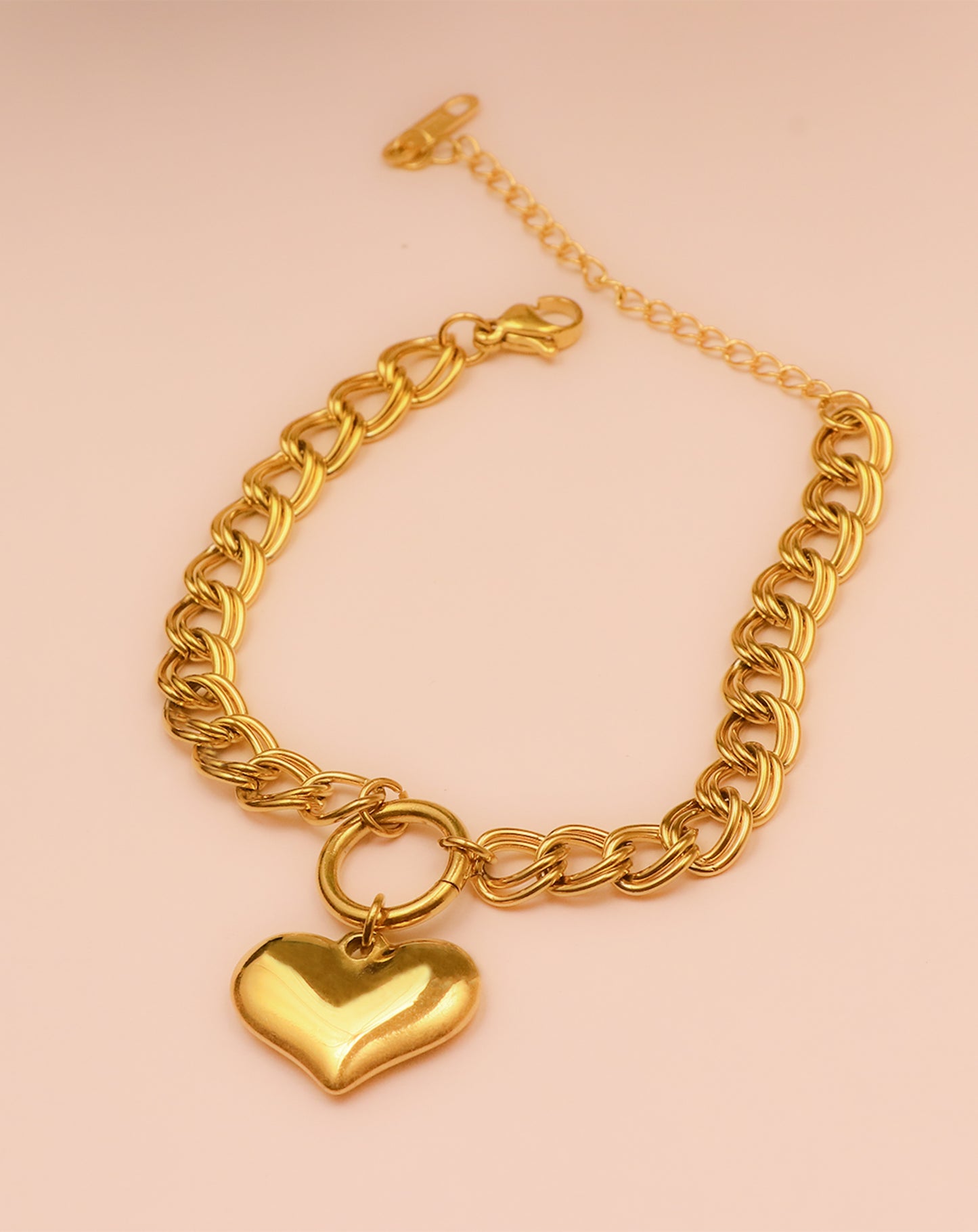 The Big Heart Charm Bracelet