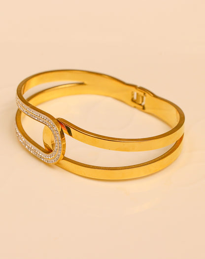 Nuaa Stainless Steel Bangle Bracelet