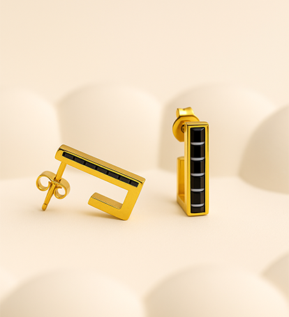 Blackline Hoops Earrings