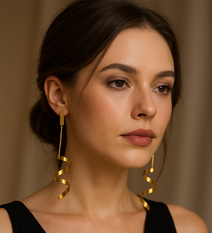 Twisted Charm Statement Earring