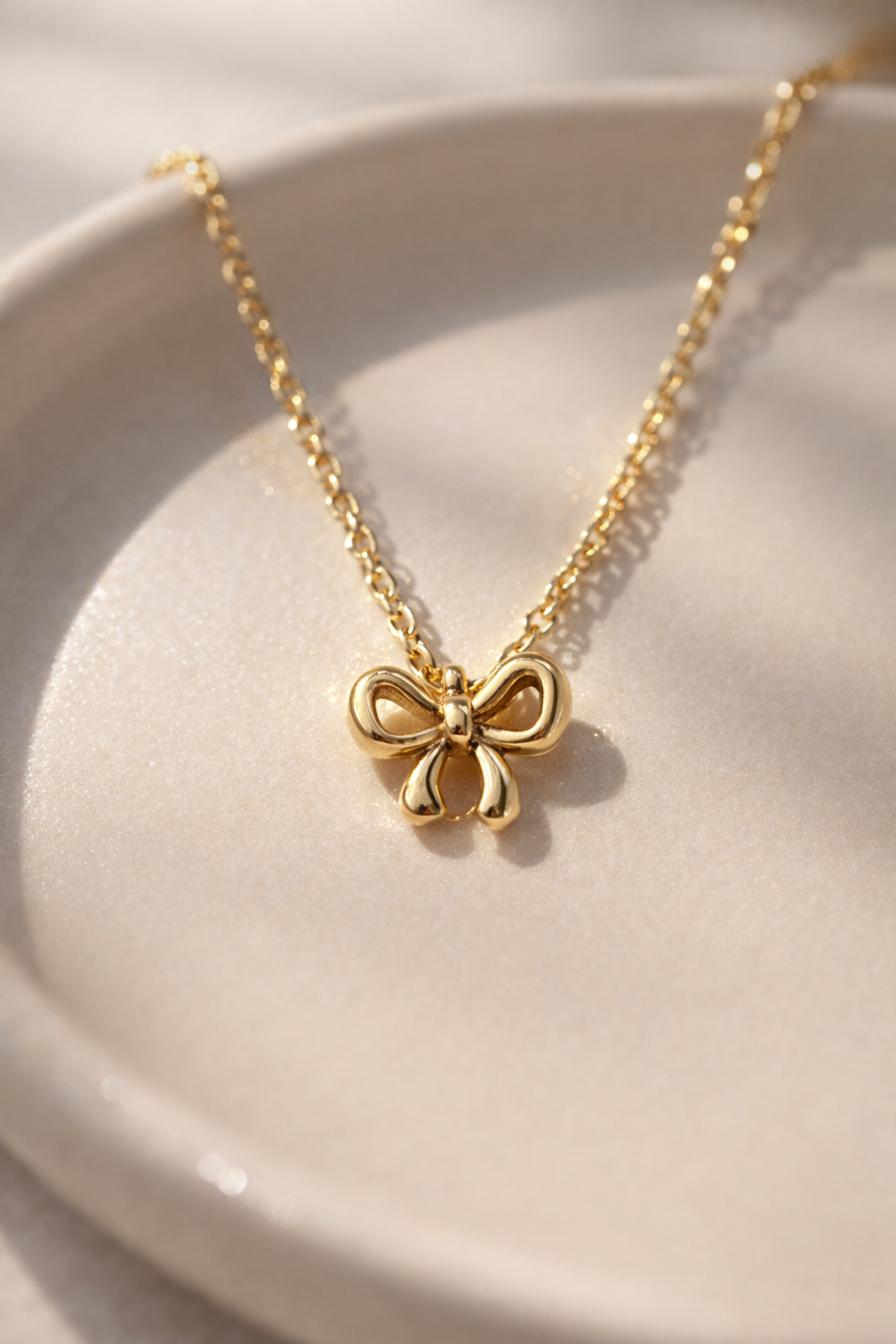 Tiny Bow Stainless Steel Neckchain