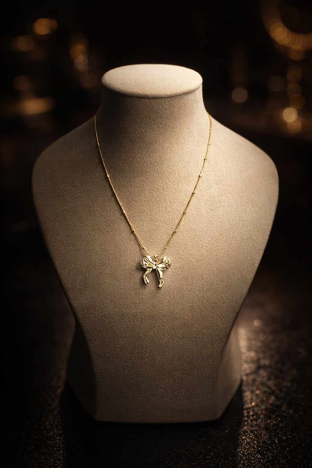 Statement Bow Stainless Steel Neckchain