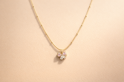 Sweetheart Bow Stainless Steel Necklace