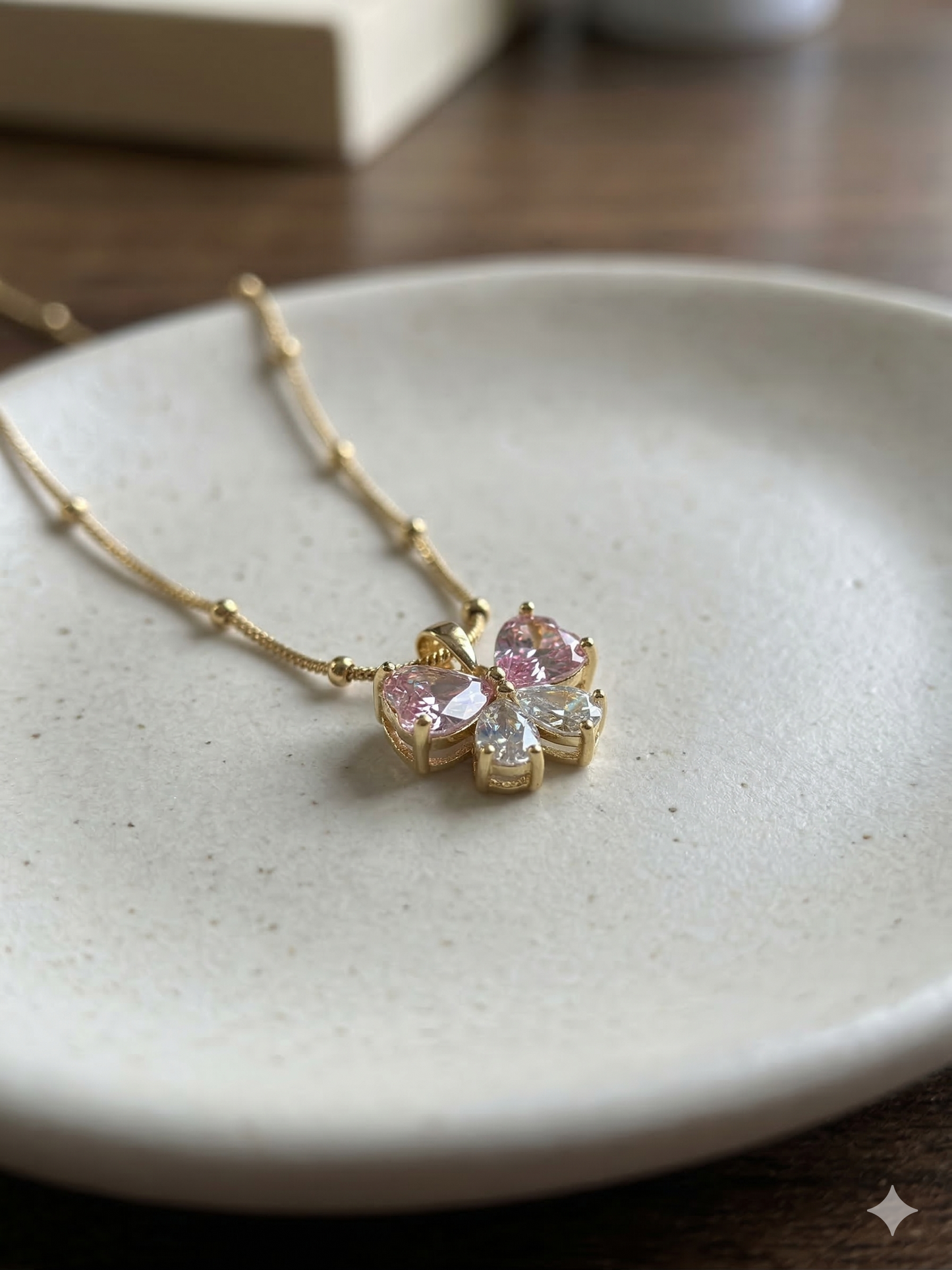 Sweetheart Bow Stainless Steel Necklace