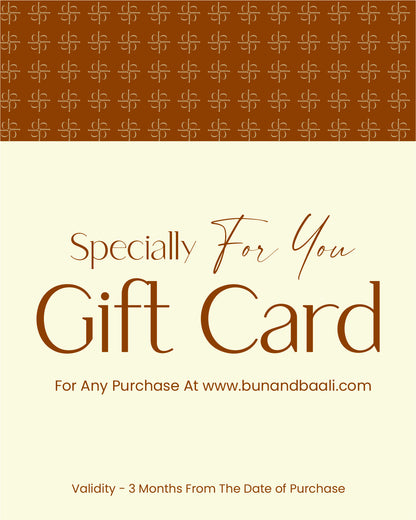 Bunandbaali Digital Gift Card