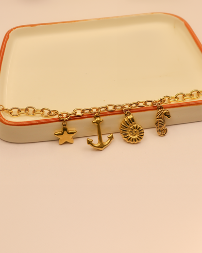 Salty Charms Stainless steel Chain Bracelet