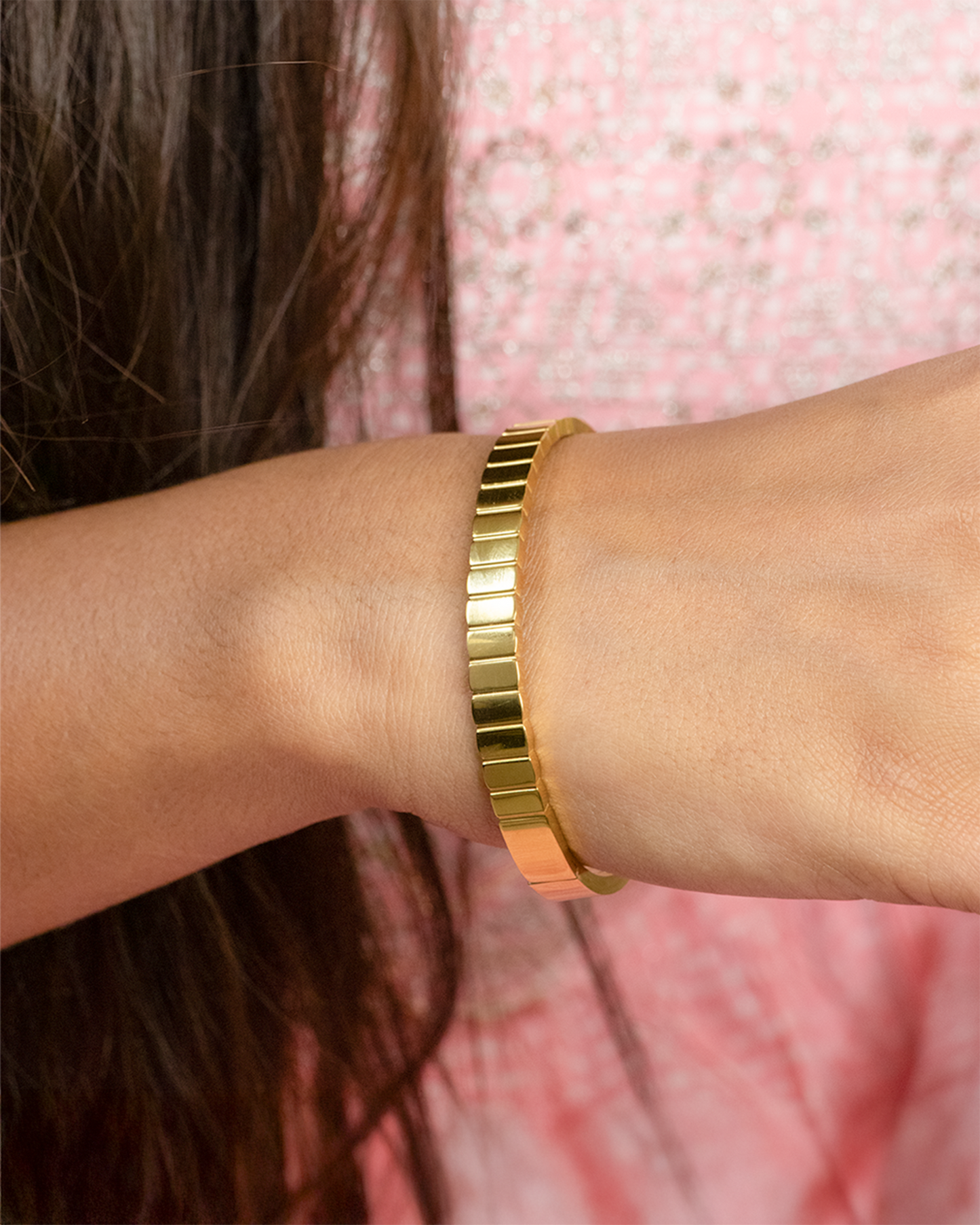 Glow Band Stainless Steel Bangle Bracelet