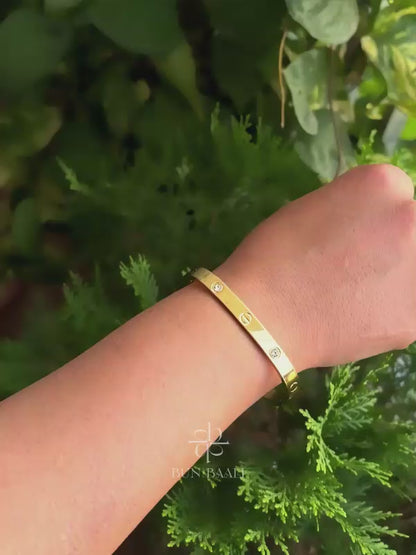 Square Elegance Stainless Steel Cartier Bracelet