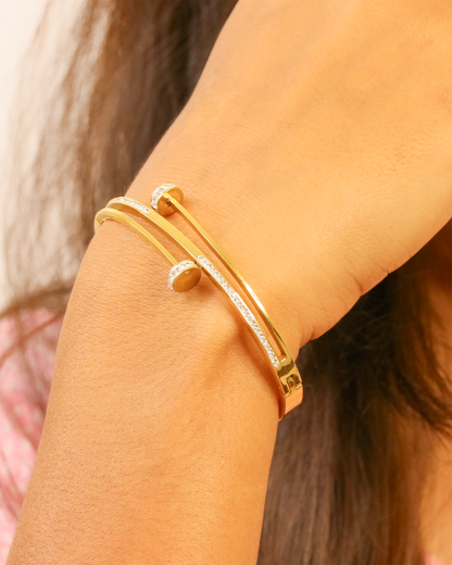 Nailuxe Stainless Steel Bangle Bracelet