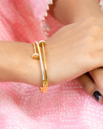 Nailuxe Stainless Steel Bangle Bracelet